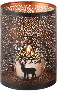 ขวดโหล/โคมไฟ2ด้านสำหรับตกแต่งบ้านเชิงเทียนโลหะแบบแกะสลักที่ทำด้วยมือ - Product Image 3