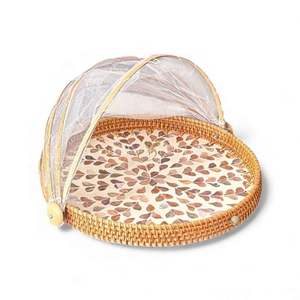 Natural Shell Mother of Pearl Food Cover Handmade For <b>Table</b> Food <b>Protection</b> And Serving Use From Vietnam - Product Image 1