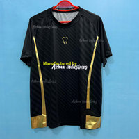 Usine de vêtements OEM prix de gros hommes col rond élégant surdimensionné 100% t-shirts avec impression de feuille d'or chemises de sport