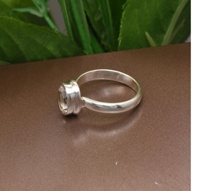 Anillo de cuarzo de cristal transparente en Plata de Ley 925, joyería de piedras preciosas naturales, elegante anillo de cuarzo transparente para mujer, regalo para ella - Product Image 4