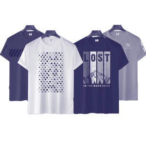 เสื้อยืดแขนสั้นผ้าฝ้าย220g สำหรับผู้ชายเสื้อลำลองแขนสั้นผ้าคอตตอนสีพื้นเสื้อระบายอากาศขนาดพลัสไซส์ไม่พัน - Product Image 2