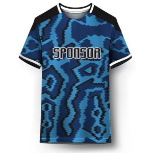 เสื้อเจอร์ซีย์ฟุตบอลแบบย้อนยุคแห้งเร็วระบายอากาศได้ดีเสื้อฟุตบอลโลโก้สปอนเซอร์ออกแบบได้ตามต้องการ - Product Image 3