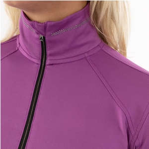 Camisa ecuestre de aspecto Premium para mujer 360 Stretch Sporty Estética Ropa personalizada Venta al por mayor Baselayer Top Camisas de equitación - Product Image 3
