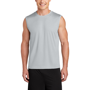 เสื้อกล้ามออกกำลังกายผู้ชายสีทึบระบายอากาศได้ดีพิมพ์โลโก้100% โพลีเอสเตอร์สำหรับฝึกซ้อม - Product Image 3