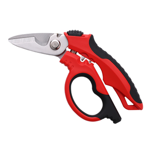 Tijeras de Electricista Industriales de Grado Industrial de 180 mm, Multifunción, Resistentes, con Muesca para Pelar Cables (Acero Inoxidable) para Uso en Bricolaje - Product Image 1