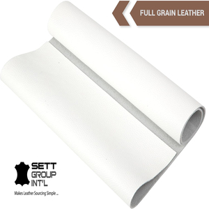 OEM 100% piel de vaca genuina cuero blanco de grano completo herramientas faldas muebles sofás cinturones accesorios para DIY artesanía cabeza cepillada - Product Image 2