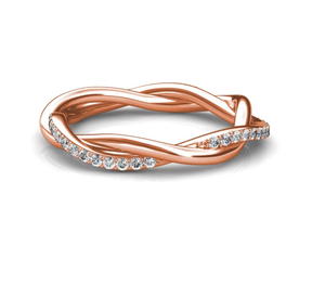 Bague de mariage en diamant cultivé en laboratoire plaqué or 10 carats bague de fiançailles délicate et bijoux de fête avec certificat IGI pour cadeau - Product Image 5