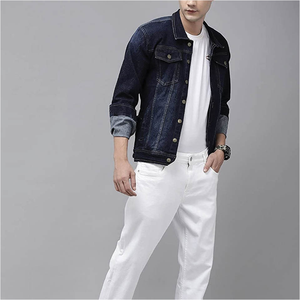 Wholesale Hot Selling Winter <b>Men's</b> <b>Denim</b> <b>Jacket</b> Slim Fit Stand Collar Waterproof Windproof High Quality - Product Image 2