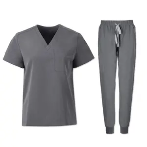 Camicia da uomo con indosso in Pakistan, uniforme da lavoro da medico ospedaliero, tuta uniforme chirurgica Unisex