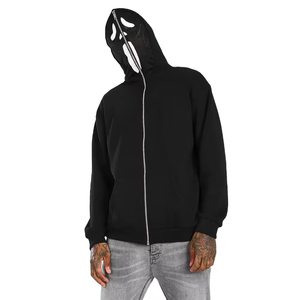 Comprar OEM ODM personalizado Spider Full Zip up Sudadera con capucha de alta calidad de algodón de lana Puff Imprimir ropa de calle sudaderas con capucha - Product Image 6