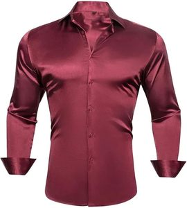 เสื้อฮาวายผ้าไหมซาตินแขนยาวสำหรับผู้ชายเสื้อเชิ้ตลำลองชายหาดวันหยุดเสื้อฮาวายแนวสตรีทพิมพ์ลาย - Product Image 2