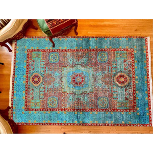 Solid Color Persian Wool Rugs <b>Carpets</b> Abstract Pattern Washable Pet-Friendly for Hallways Hotels Prayer Rooms Doors Kitchens - Product Image 1