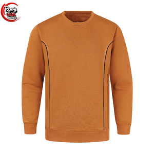 Mustard Plain Sudadera Sudaderas OEM Personalizado Tallas grandes Hombres Oversize BlankSweatshirt para hombres - Product Image 1