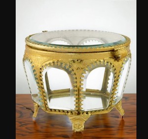 High Quality Customized Size Metal Glass Box for Home and Office Decoration <b>Jewelry</b> <b>Storage</b> with Classic Design Handmade - Product Image 4