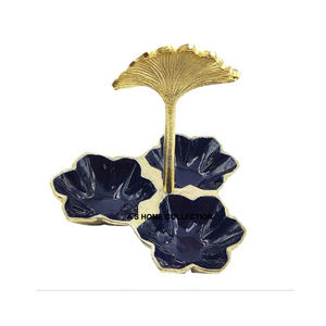 Bol de service de forme carrée en forme de feuille de couleur antique Bol fantaisie de style décoratif pour la cuisine et la décoration de table - Product Image 5