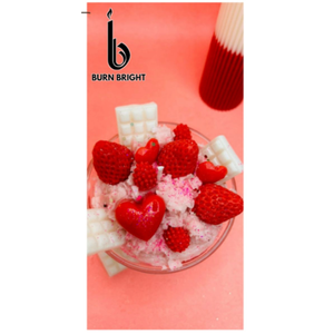 Strawberry Delight <b>Candle</b> Scented Decorative <b>Candle</b> for Valentine Day <b>Gifting</b> & Home Decor - Product Image 2