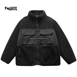 2025 Men's Heavyweight Full Zip Sherpa <b>Fleece</b> <b>Jacket</b> Winter Fashion Warm <b>Thickness</b> Coat Stand Custom Embroidery Logo High Street - Product Image 1