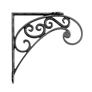 Wall Mounted Vintage Eco-Friendly Iron <b>Shelf</b> <b>Bracket</b> for Open <b>Wooden</b> <b>Shelves</b> Living Room Kitchen & Bathroom Storage and Tools - Product Image 4