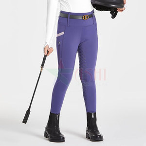 Pantalones de Equitación Transpirables, Impermeables y Cortavientos para Mujer, Jodhpurs de Montar a Caballo, Leggings de Montar para Mujer, Cintura Media, Elásticos - Product Image 3