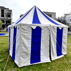 Tente carrée médiévale intemporelle en toile imperméable, simple couche, ouverture automatique, surface de 4m², idéale pour les centres de villégiature, capacité de 4 à 10 personnes - Product Image 3