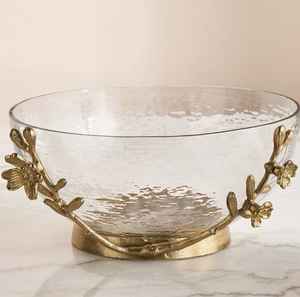 Diseño de tendencia, Frutero de vidrio clásico pulido, hogar, Hotel, restaurante, utensilios de cocina, Color dorado, dátiles ecológicos, cuencos, comida - Product Image 1