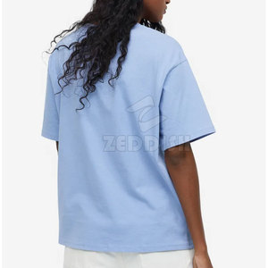T-shirt pour femme de qualité supérieure, taille personnalisée, respirant, séchage rapide, coton/fibre de bambou, collection été, très populaire - Product Image 3