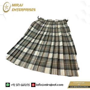 แอฟริกาใต้เด็กสาวนักเรียนเส้นด้ายย้อมกระโปรงสก็อตแลนด์ Tartan Kilt ลายสก๊อตจีบกระโปรงขนสัตว์บริสุทธิ์ผู้หญิง - Product Image 2