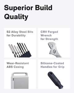 ชุดเครื่องมือเจาะแบบไร้แปรงถ่านไร้สายความเร็วแปรผันหัวเข็มขัดแบบซ่อนหน้าจอ LED ที่ไม่เหมือนใครจอแสดงผลดิจิตอลอัจฉริยะปลอดภัยประณีต - Product Image 2