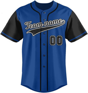 Camiseta de Béisbol Personalizada al por Mayor, Camiseta de Béisbol Lisa para Sublimación, Camiseta de Béisbol de Equipo Impresa por Sublimación - Product Image 1