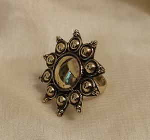 New Ethnic Design Brass Metal <b>Gold</b> Color Plain <b>Ring</b> for Women Custom Design Jewelry Supplier - Product Image 2