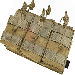 Pochette magnétique tactique triple pour paintball, support de sport, pochette à dessus ouvert, logo personnalisé, conception de couleur, marque OEM, fabricant d'usine - Product Image 1