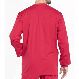 Veste de gommage solide d'échauffement à bouton OEM pour hommes, vêtements de travail médicaux, uniforme d'infirmière et d'hôpital - Product Image 2