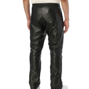 Ropa informal de alta calidad, pantalones Avirex de cuero para hombre, ropa de calle más vendida de Color sólido, pantalones Avirex de cuero para hombre a la venta - Product Image 5
