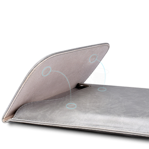 Hợp thời trang mới máy tính xách tay tay áo với logo PU da máy tính xách tay tay áo Trọng lượng nhẹ máy tính xách tay bìa Pakistan Made - Product Image 5