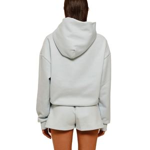 Oversized Relaxed Fit Pullover Sweatshirt Long Sleeve Plain Solid Color Casual Spring Autumn Wear Soft <b>Fleece</b> Women's <b>hoodies</b> - Product Image 5