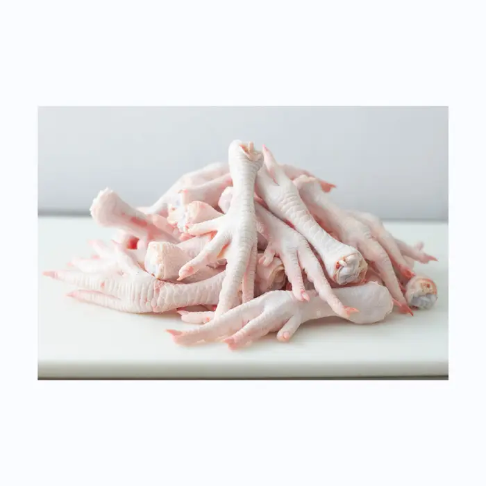 Pies de pollo congelados Halal de grado A, patas con certificaciones completas Proveedor de pollo congelado Precio de exportación comercial Patas Mid Wings High