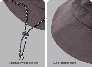 Chapeau seau unisexe à large bord pour les activités de plein air Protection anti-ultraviolet Printemps Été Pêche Cyclisme Vêtements décontractés quotidiens - Product Image 5