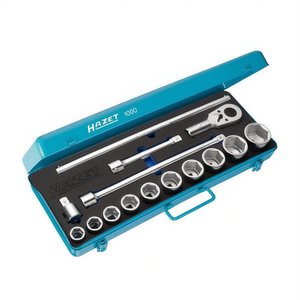 Hazet <b>12</b>-<b>Point</b> Metric Square <b>Socket</b> Set 3/4'' (15-Piece) - Product Image 2