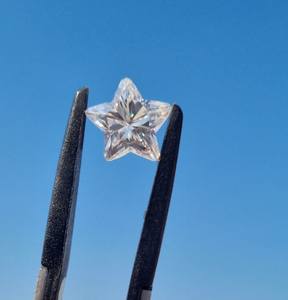 5.77 Ct Blanc Forme D'étoile Moissanite Diamant Belle Forme D'étoile Moissanite VVS Clarté Faire Pour Moissanite Pendentif Bijoux - Product Image 2