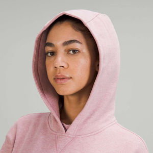 Chándal de algodón transpirable de peso pesado de 2 piezas negro personalizado para mujer, conjunto de ropa deportiva de invierno con patrón sólido y pantalones de chándal con capucha - Product Image 6