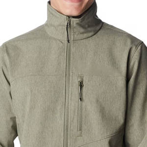 2025 veste Softshell pour hommes qualité supérieure coupe-vent d'entraînement personnalisé fermeture à bouton couvert support avant étanche hiver - Product Image 6