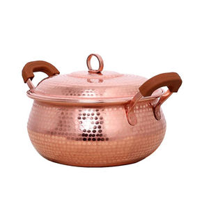 Olla Redonda de Servir de Alta Gama, Muy Atractiva, para Uso en Restaurantes y de Lujo, Olla de Cocina y Servir de Cobre Pulido Brillante - Product Image 2