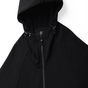 Vente chaude hommes décontracté solide polaire sweats à capuche 100% coton séchage rapide respirant quart fermeture éclair col à capuche hiver - Product Image 5