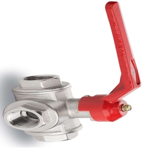 Válvula manual industrial con puerto en T de 3 vías con bola SS de extremo roscado para agua a alta temperatura OEM personalizable - Product Image 1