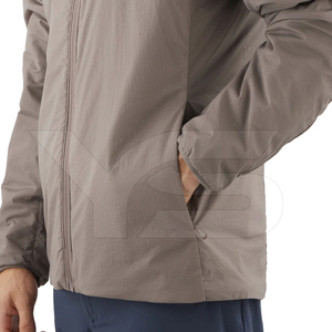 Veste Softshell décontractée pour hommes avec col montant Veste mode d'hiver teinte unie avec fermeture à glissière Service OEM disponible - Product Image 5