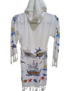 Turc lux Viscose à capuche femmes hommes peignoir séchage rapide à manches longues coloré robe de chambre plage sauna maison avec options de taille - Product Image 4