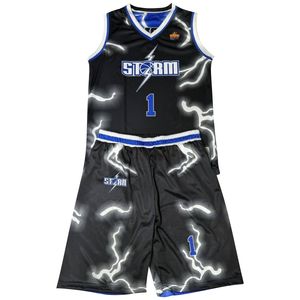 Camiseta de baloncesto reversible personalizada de alta calidad, conjunto de pantalones cortos, paquete de uniforme transpirable para equipo de club deportivo - Product Image 1