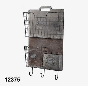 Rangement mural en métal galvanisé, tri de courrier - Product Image 4