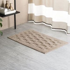 Alfombra de baño de chenilla de microfibra moderna Avior, alfombra antideslizante lavable a máquina, alfombrillas de baño absorbentes de algodón indio - Product Image 5