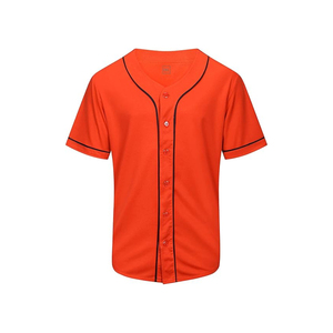 Nueva ropa deportiva con logotipo personalizado al por mayor, sublimación, secado rápido, transpirable, jersey de béisbol en blanco bordado personalizado para hombre - Product Image 1